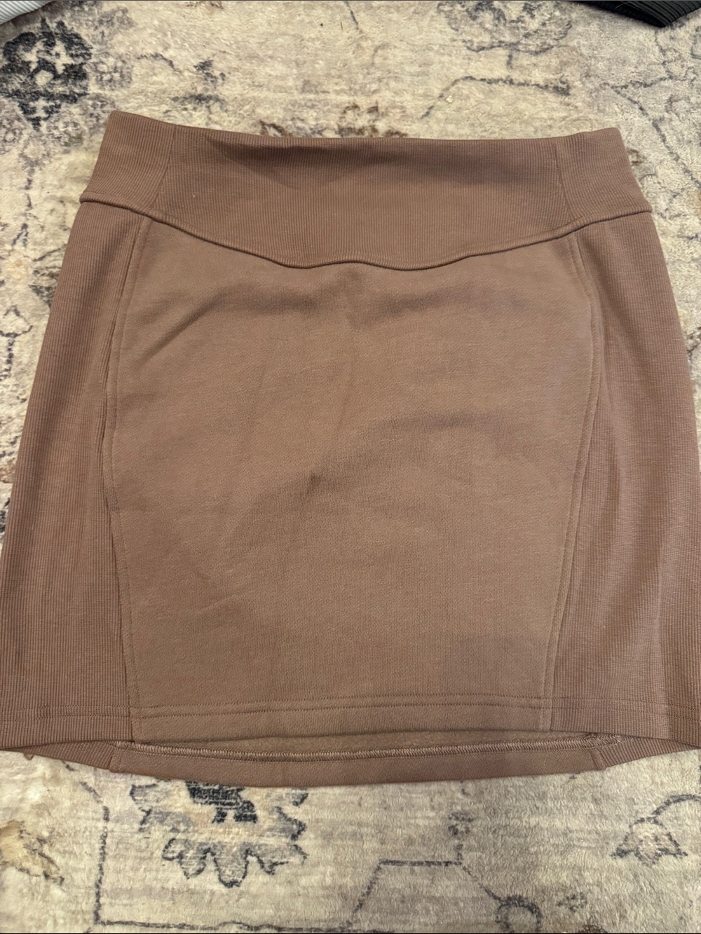 lululemon athletica Brown Knit Mini Skirt